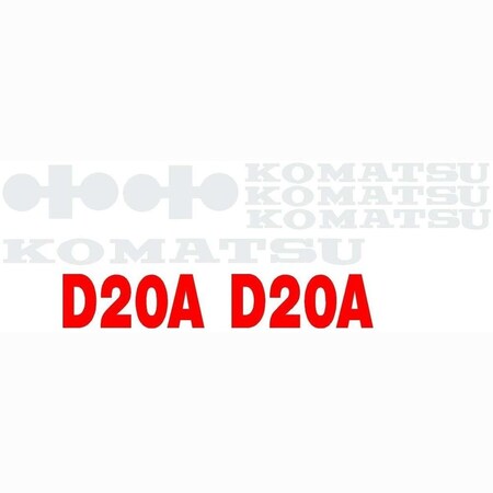 Aftermarket Decal Set KOMD20ADECALSET